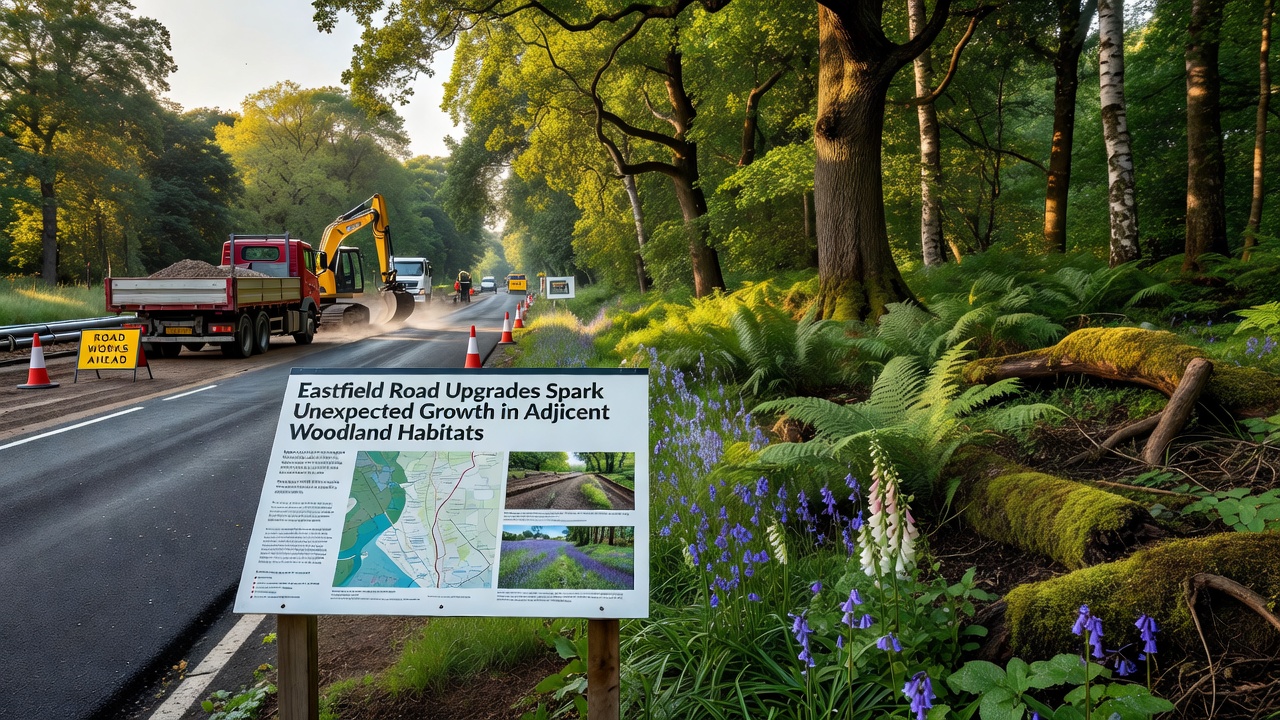 Eastfield Road Upgrades Spark Unexpected Growth in Adjacent Woodland Habitats