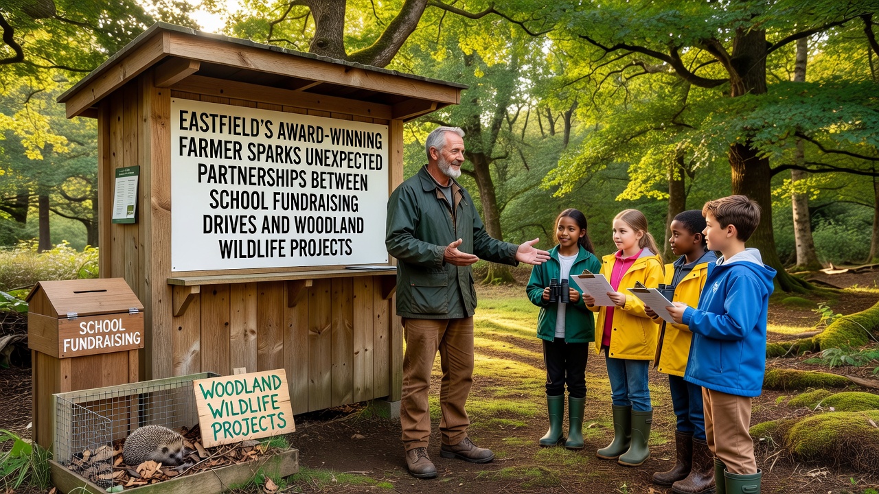 Eastfield's Award-Winning Farmer Sparks Unexpected Partnerships Between School Fundraising Drives and Woodland Wildlife Projects